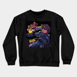 vaporwave anime aesthetic retro video games Crewneck Sweatshirt